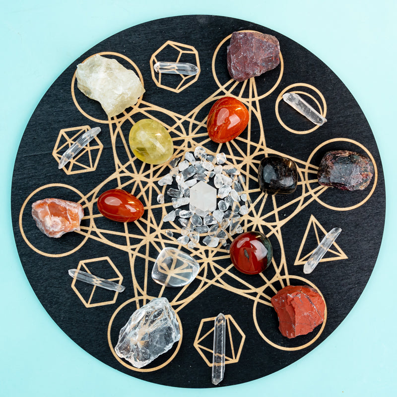 Energy Healer: Crystal Grid Box Customized for the Zodiac Signs
