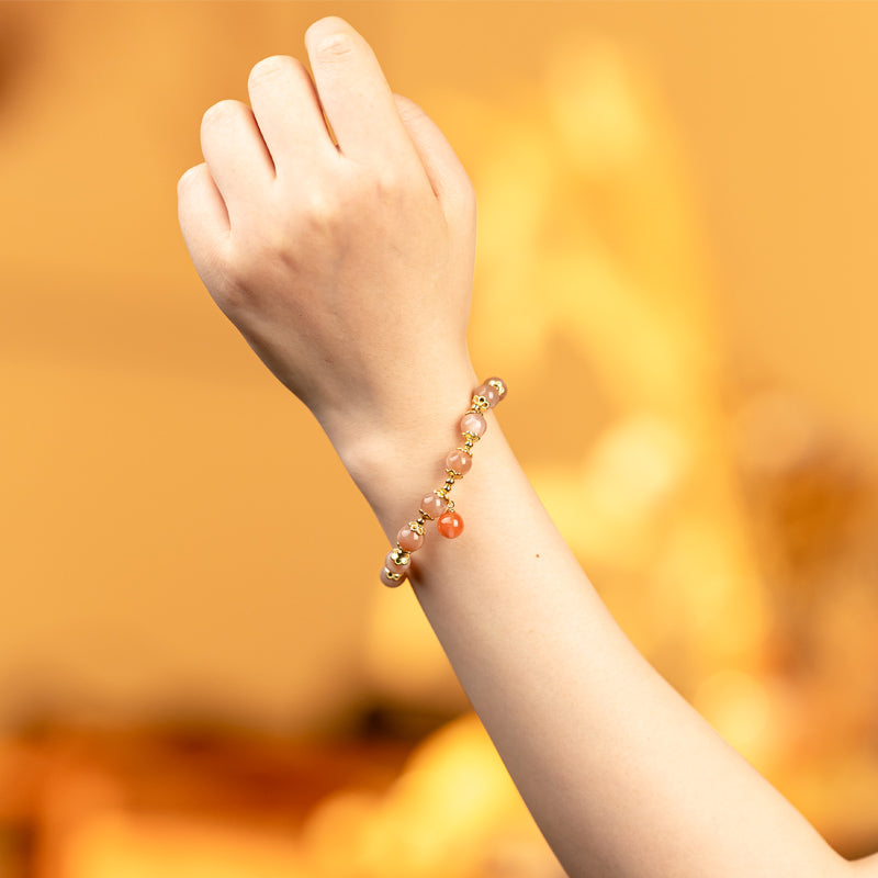 Captivating Radiance: Sun Stone Bracelet