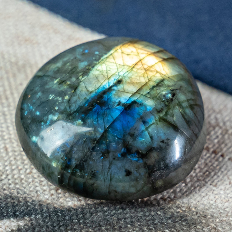 Labradorite tumbled stone, natural crystal. Crystal Healing, Reiki Charging, Chakra Crystals