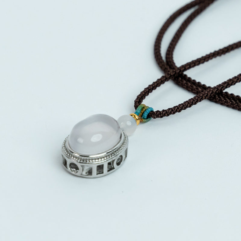 Radiant Rose Quartz Pendant - The Embodiment of Love's Embrace