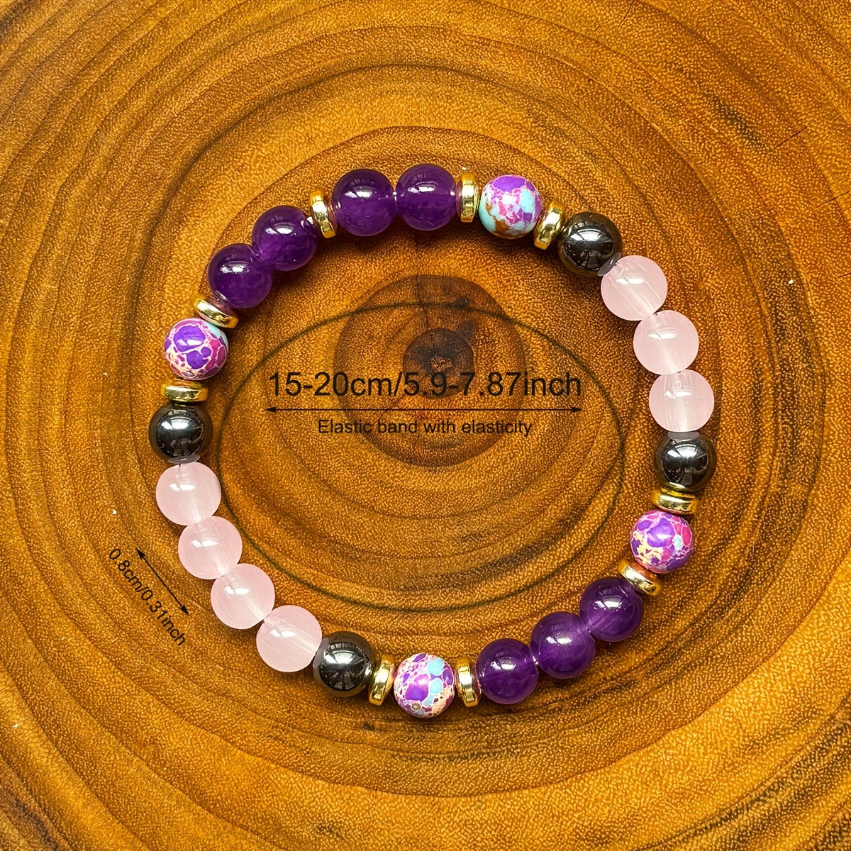 Balanced Chakra Energy Wristband,Jewelry Gift for Men and Women Boho couple bracelets 2025 energy jewelry Bohemian Colorblock Beaded Crystal Bracelet