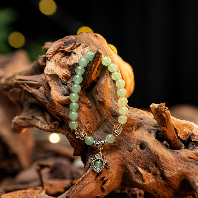 "Green Aventurine Bracelet: Symbol of Luck and Harmony for Taurus, Virgo, and Libra"