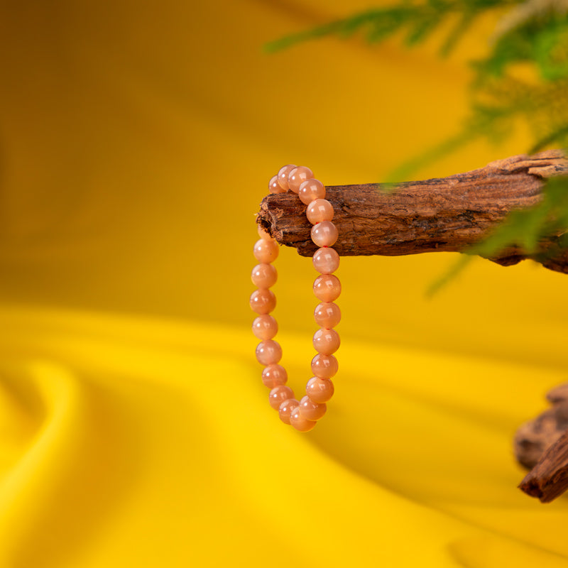 "Radiant Glow: The Invigorating Sparkle of a Sunstone Bracelet"