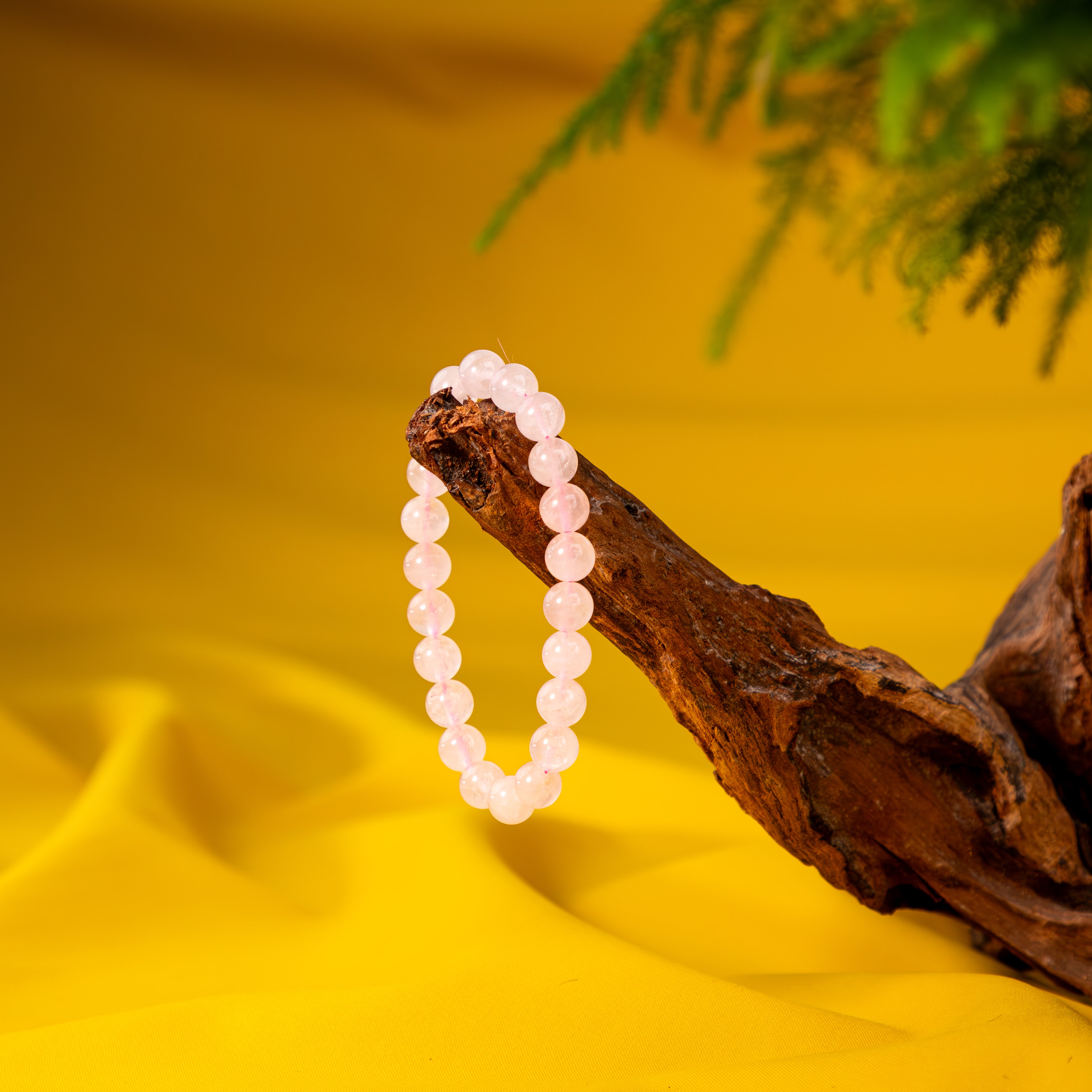 Alaska Rose Quartz Bracelet: Soft Warmth, Nourishing the Soul