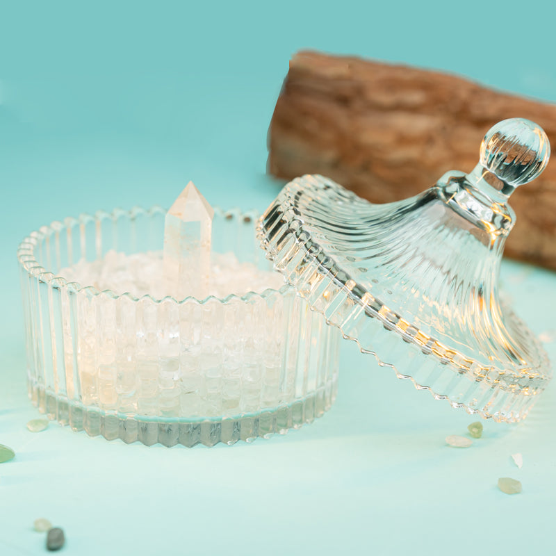 "Crystal Clear Harmony: Mastering the Clear Quartz Cleansing Bowl"