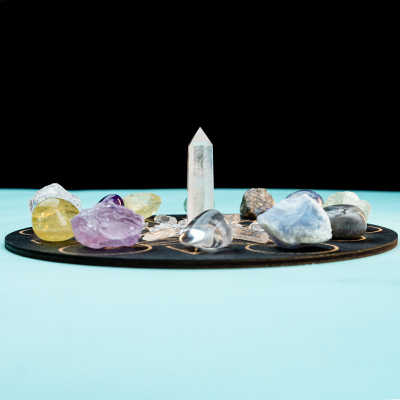 Harmonizing Gemini Spirits: A Crystal Grid Kit for Intellectual and Emotional Balance