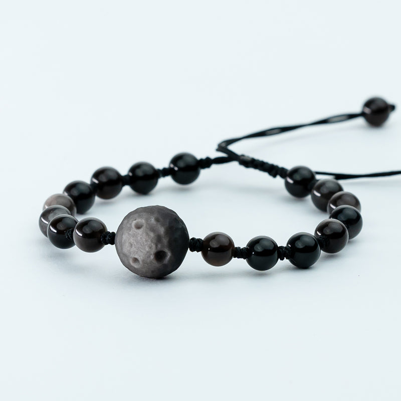 "Harmonious Energy: The Meaning of Silver Obsidian Bracelet Necklace"