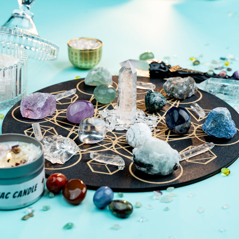 Energy Healer: Crystal Grid Box Customized for the Zodiac Signs