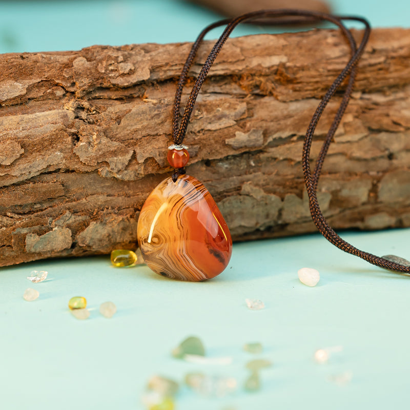 "Tranquil Strength: The Chalcedony Pendant"