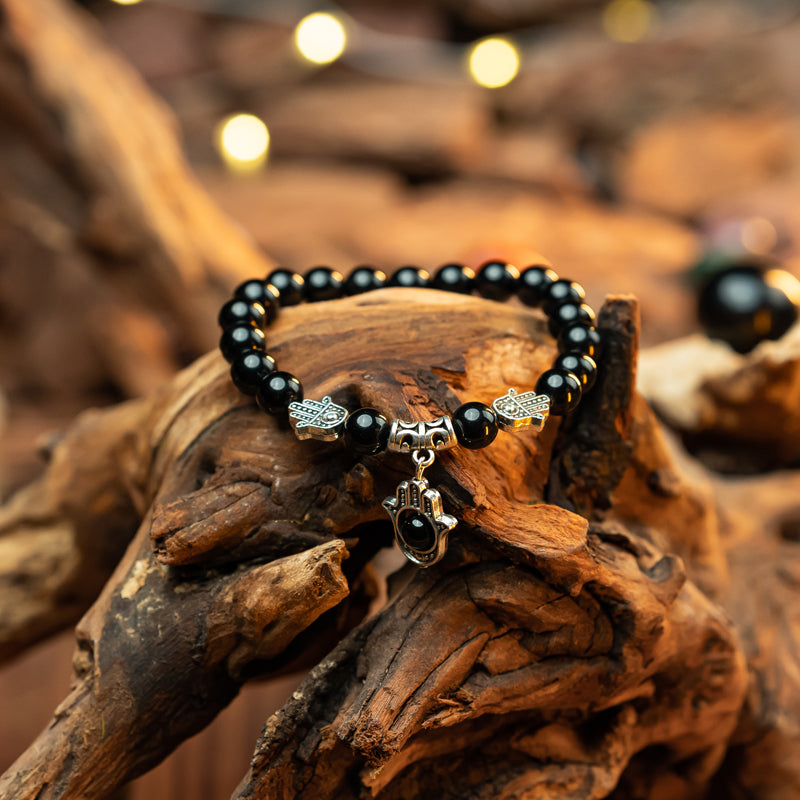 "Obsidian Bracelet: Dispelling Negative Energy, Bringing Protection"