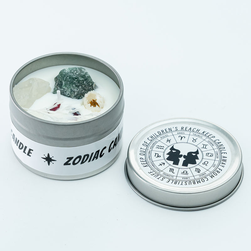 "Stellar Scents: The Zodiac Collection of Crystal-Infused Candles"