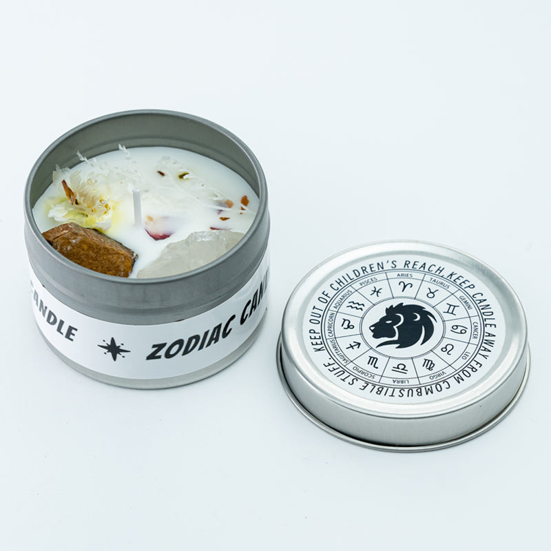 "Stellar Scents: The Zodiac Collection of Crystal-Infused Candles"