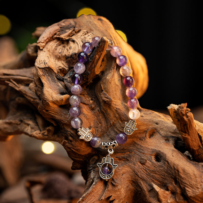 "Amethyst Bracelet: Symbol of Calmness and Inner Tranquility, Suitable for Pisces, Cancer, and Libra"