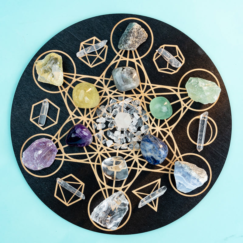 Harmonizing Gemini Spirits: A Crystal Grid Kit for Intellectual and Emotional Balance