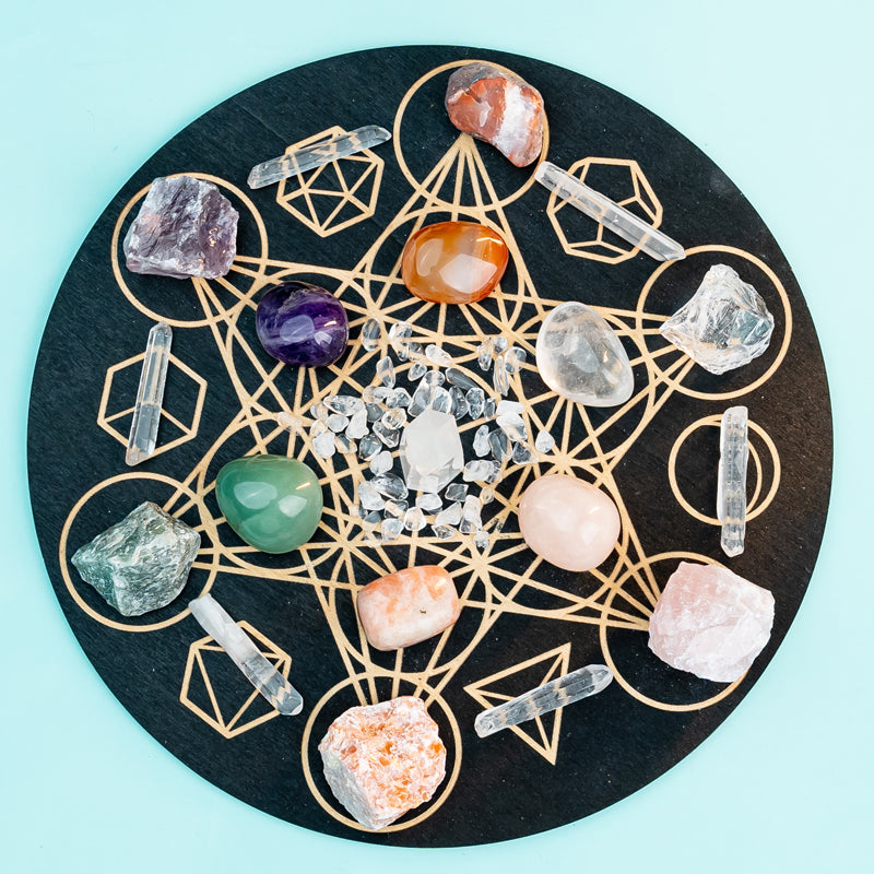 Radiant Harmony: A Crystal Grid Kit for Enhancing Health and Beauty