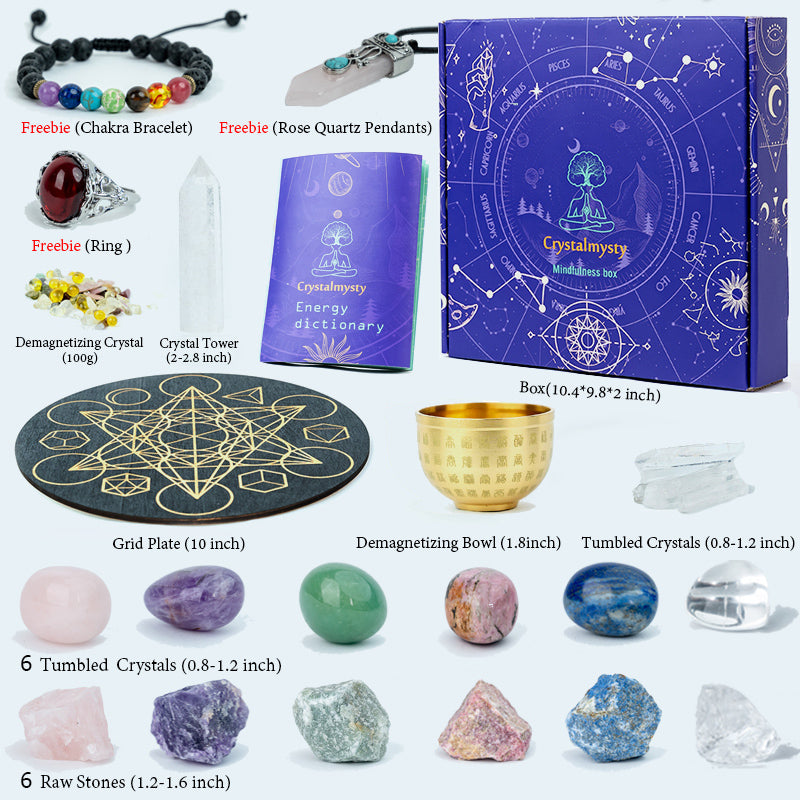 Heartfelt Connections: A Crystal Grid Kit for Enhancing Love and Friendship