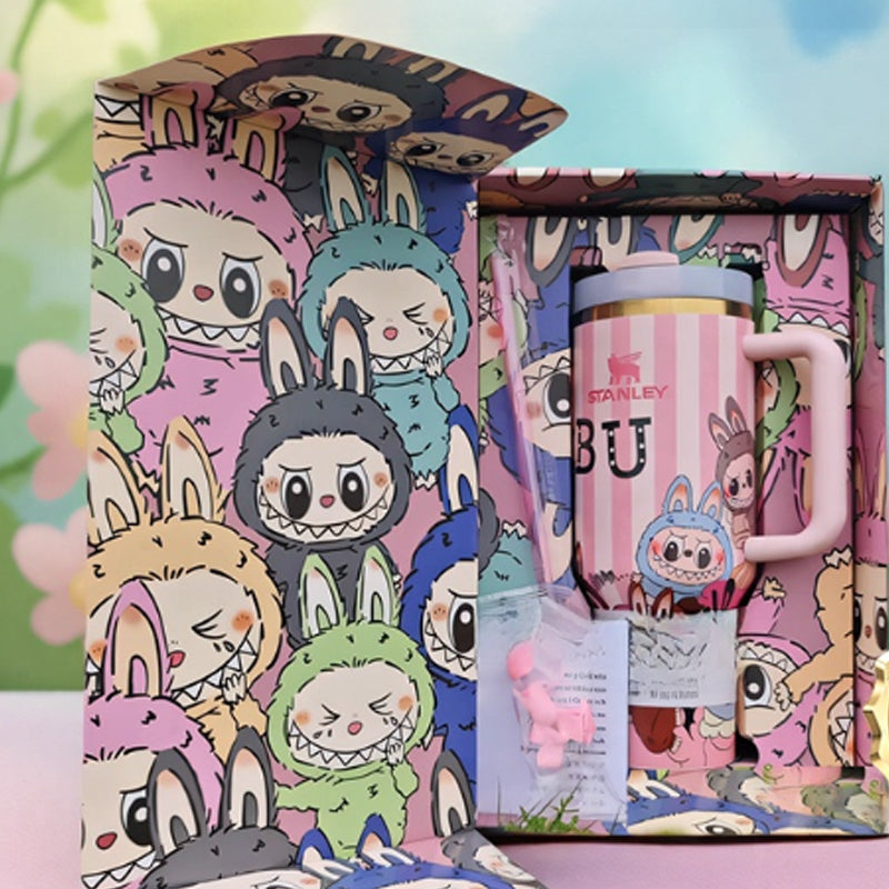 The Monsters 40oz Cute Cartoon Tumbler – 5D Stainless Steel Car Coffee Cup