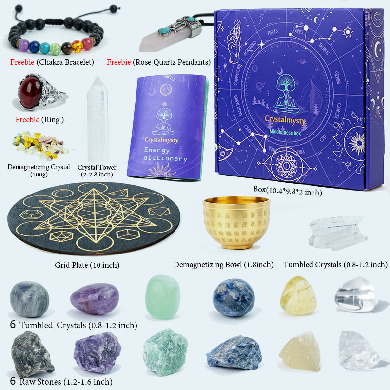 Harmonizing Gemini Spirits: A Crystal Grid Kit for Intellectual and Emotional Balance