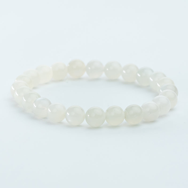 "Radiant Purity: The Divine Essence of a White Quartz Bracelet"