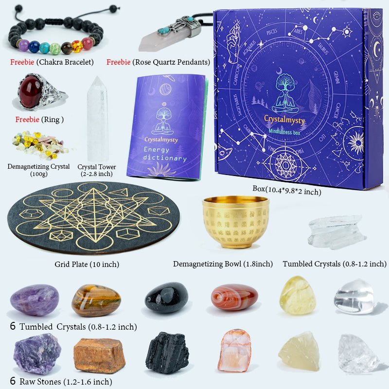 Prosperity Pulse: A Crystal Grid Kit for Amplifying Luck and Vitality