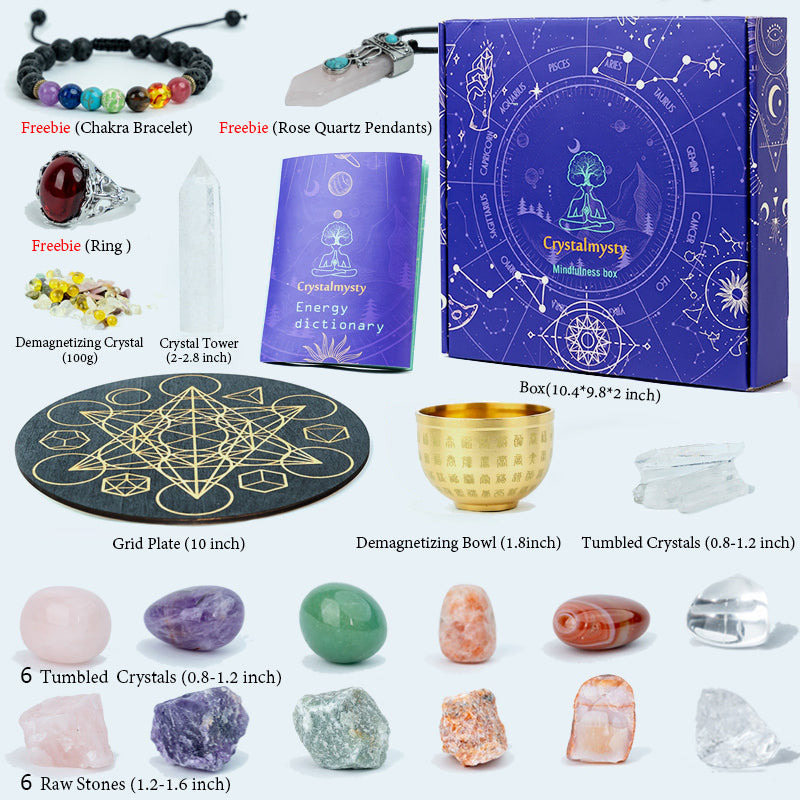 Radiant Harmony: A Crystal Grid Kit for Enhancing Health and Beauty