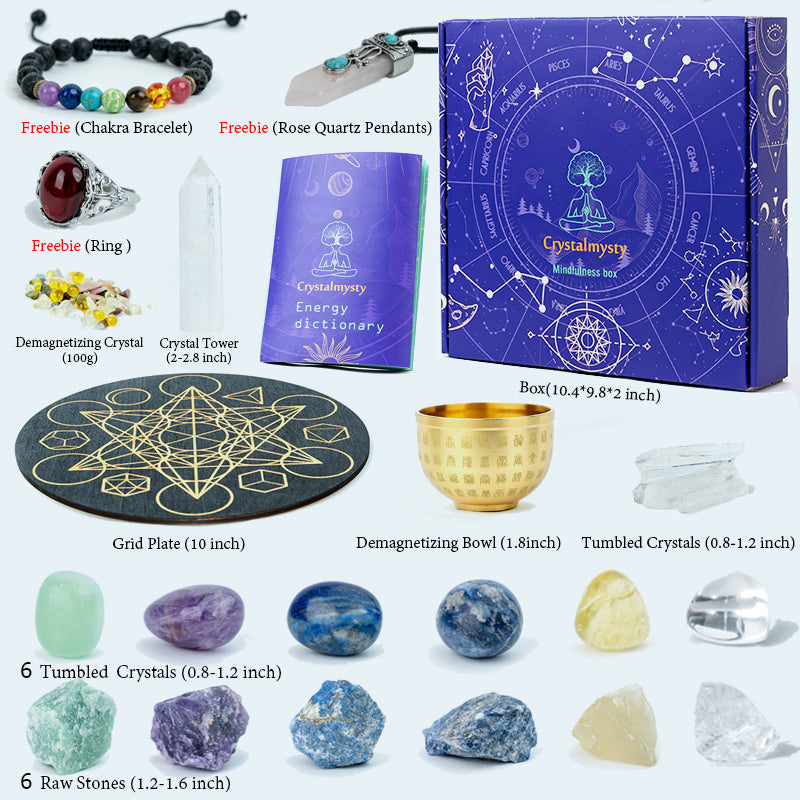 Healer Julie: Personalized crystal mindfulness box solutions tailored to 5 major needs