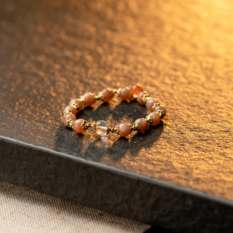 Captivating Radiance: Sun Stone Bracelet