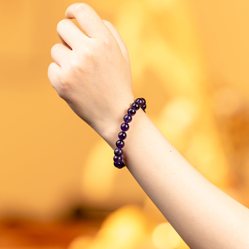 Elegant Amethyst - Natural Amethyst Bracelet