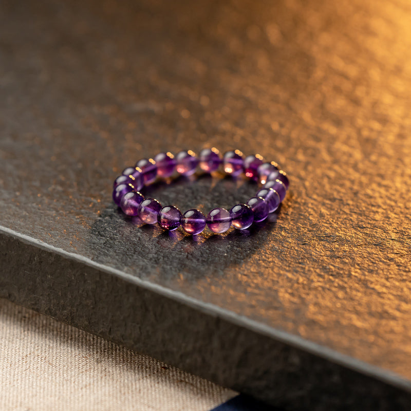 Elegant Amethyst - Natural Amethyst Bracelet