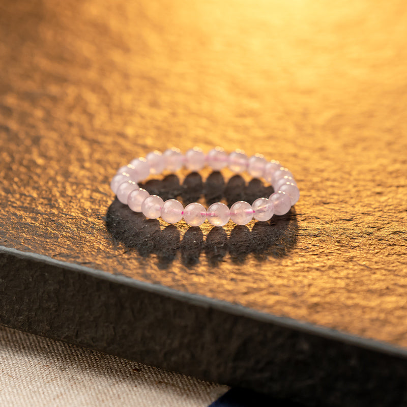 Alaska Rose Quartz Bracelet: Soft Warmth, Nourishing the Soul