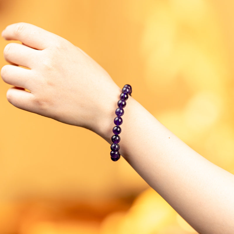 Elegant Amethyst - Natural Amethyst Bracelet