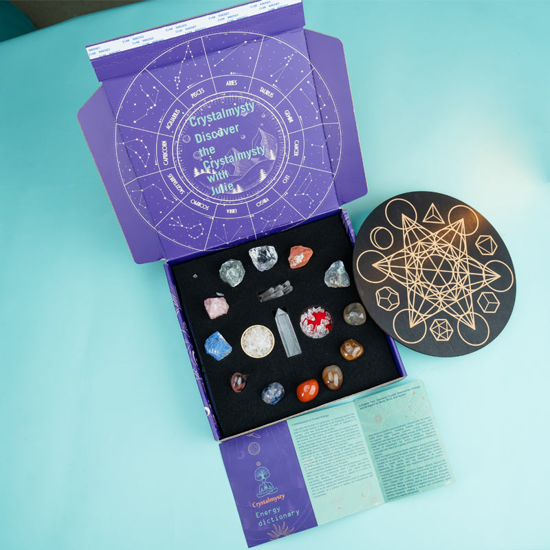 Heartfelt Connections: A Crystal Grid Kit for Enhancing Love and Friendship