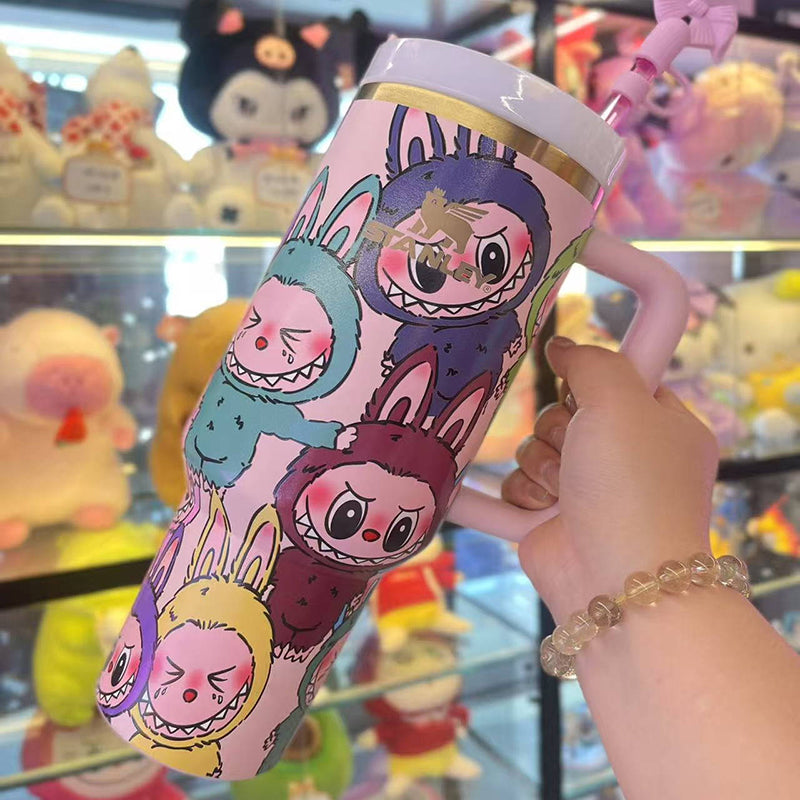 The Monsters 40oz Cute Cartoon Tumbler – 5D Stainless Steel Car Coffee Cup