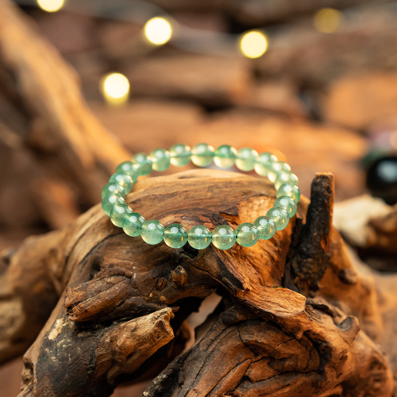 Enchanting Green Strawberry Quartz Bracelet