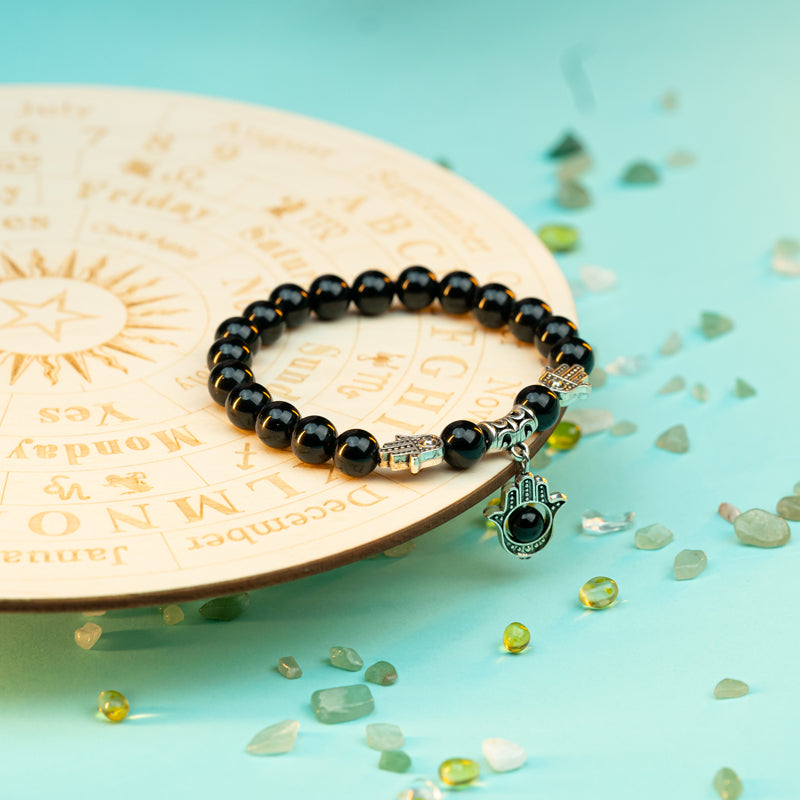 "Obsidian Bracelet: Dispelling Negative Energy, Bringing Protection"