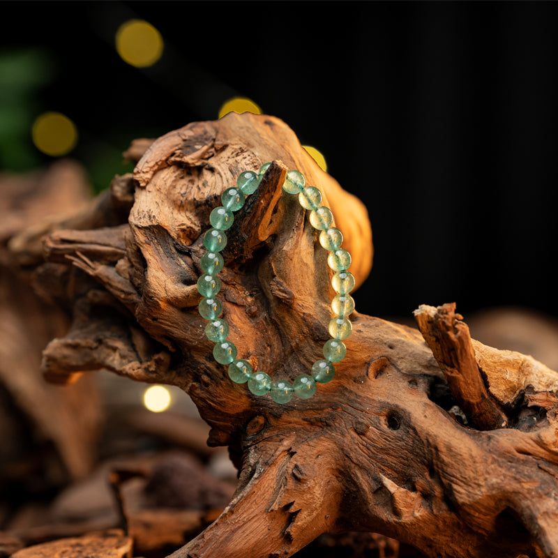 Enchanting Green Strawberry Quartz Bracelet