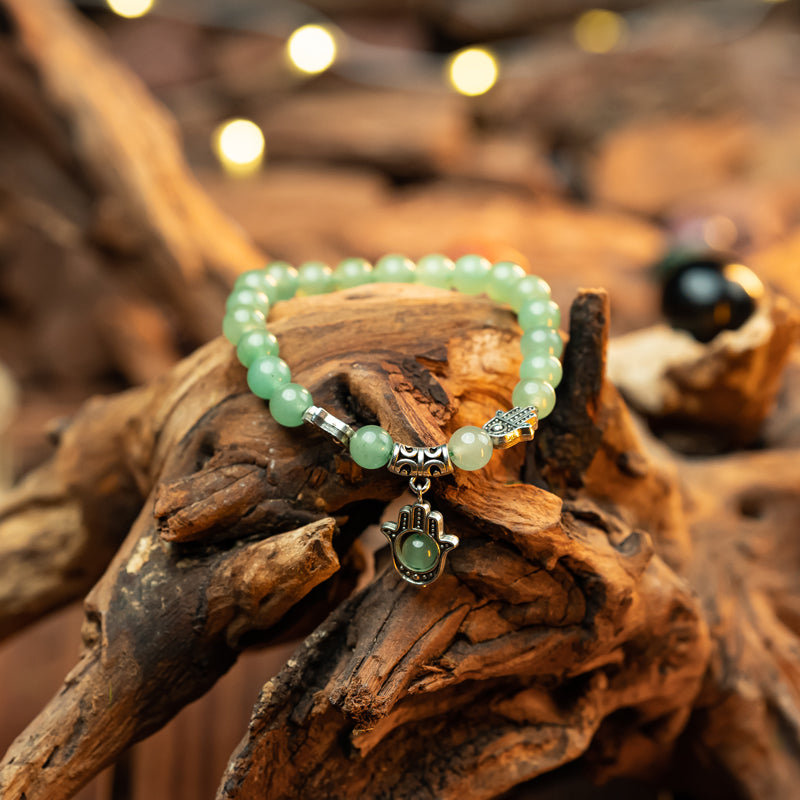 "Green Aventurine Bracelet: Symbol of Luck and Harmony for Taurus, Virgo, and Libra"