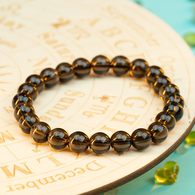 "Earthen Harmony: The Grounding Grace of a Smoky Quartz Bracelet"