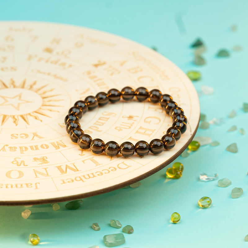 "Earthen Harmony: The Grounding Grace of a Smoky Quartz Bracelet"