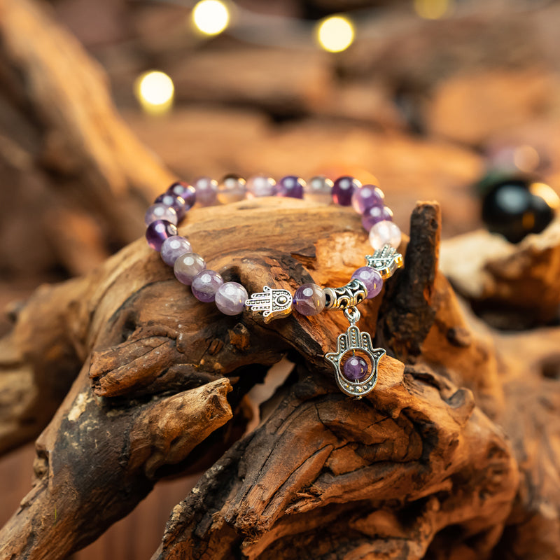 "Amethyst Bracelet: Symbol of Calmness and Inner Tranquility, Suitable for Pisces, Cancer, and Libra"