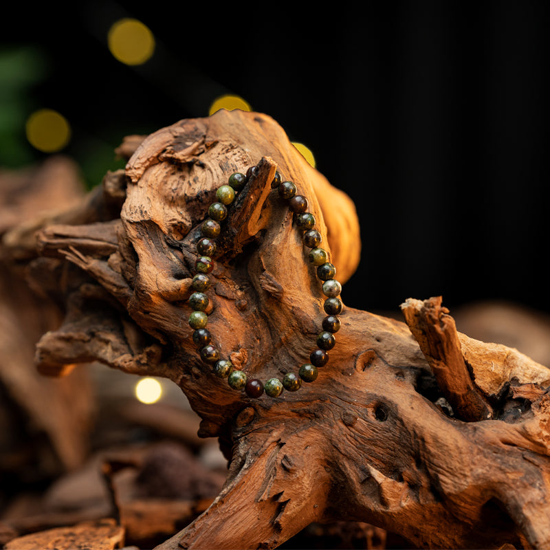 Striking Dragon Blood Stone Bracelet