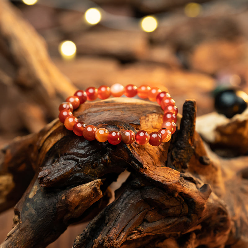 "Red Banded Agate: Chain of Courage"