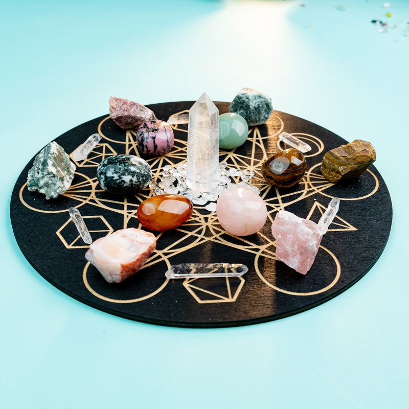 Empowering Taurus: A Guide to Creating a Crystal Grid for Stability and Growth