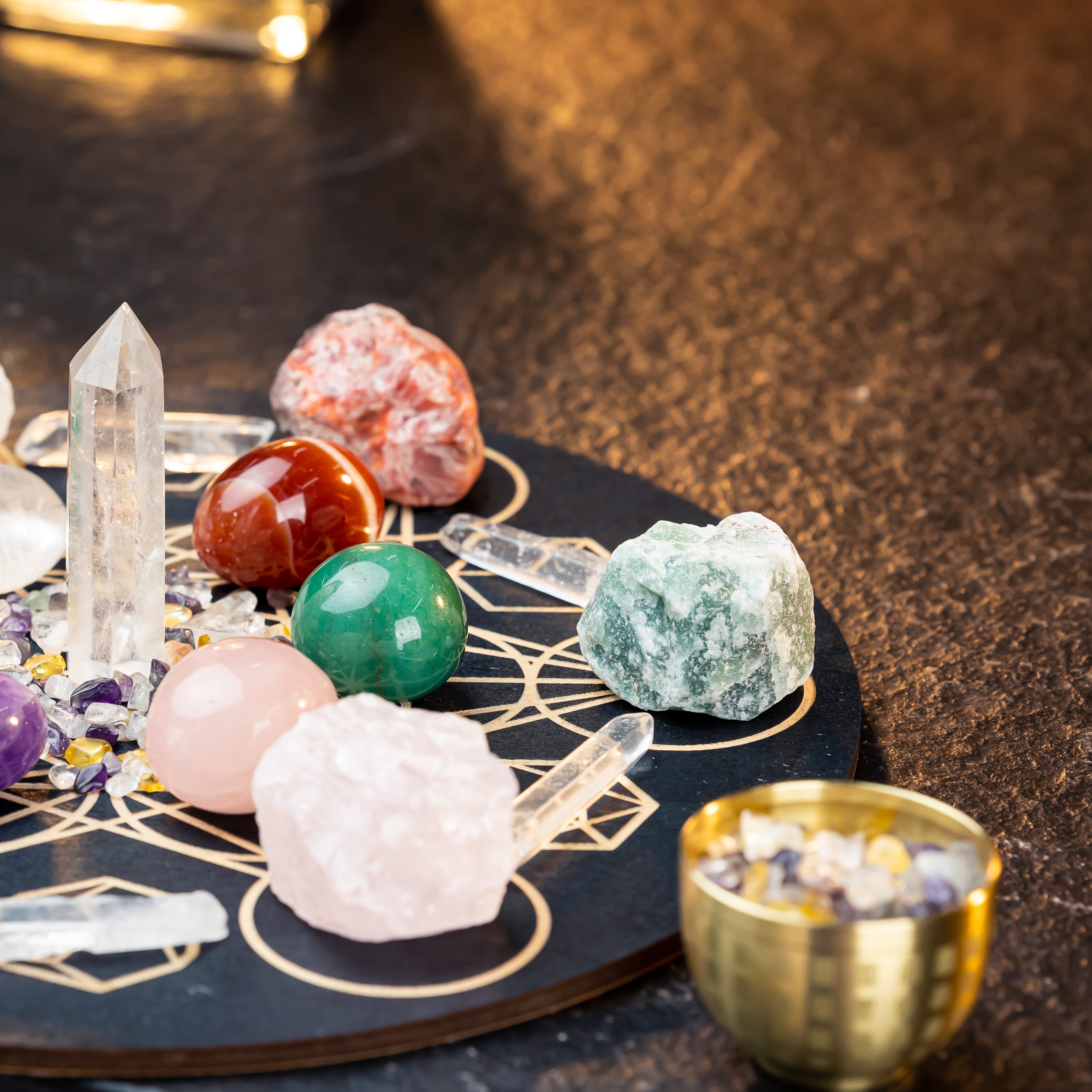 Radiant Harmony: A Crystal Grid Kit for Enhancing Health and Beauty