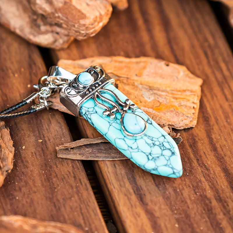 "Zodiac-inspired Arrow-shaped Gemstone Pendants: Embracing Balance and Harmony"