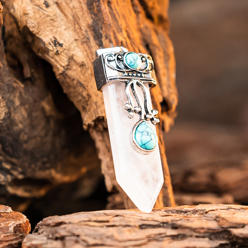 "Zodiac-inspired Arrow-shaped Gemstone Pendants: Embracing Balance and Harmony"