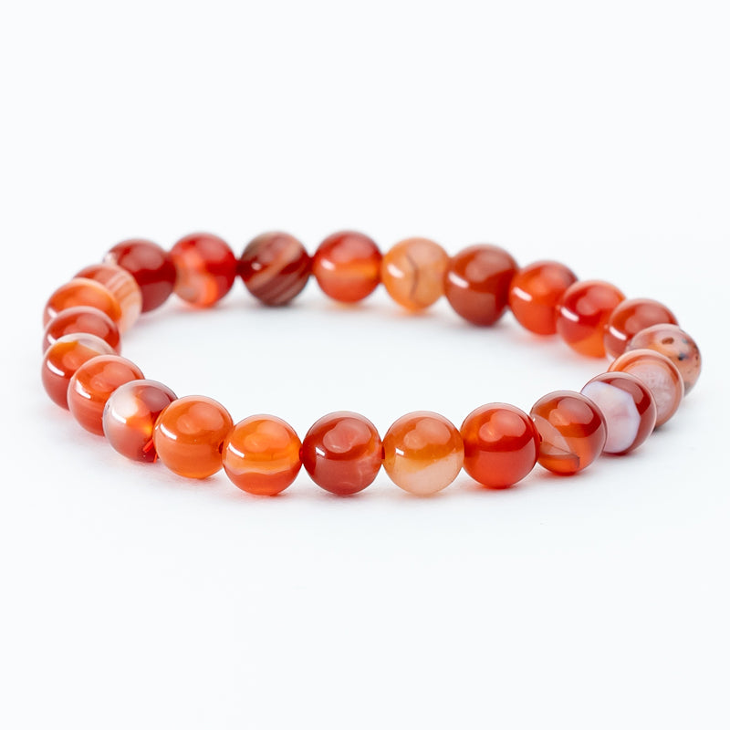 "Red Banded Agate: Chain of Courage"