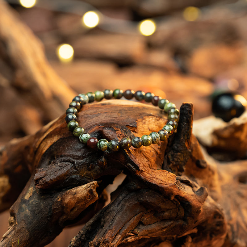 Striking Dragon Blood Stone Bracelet