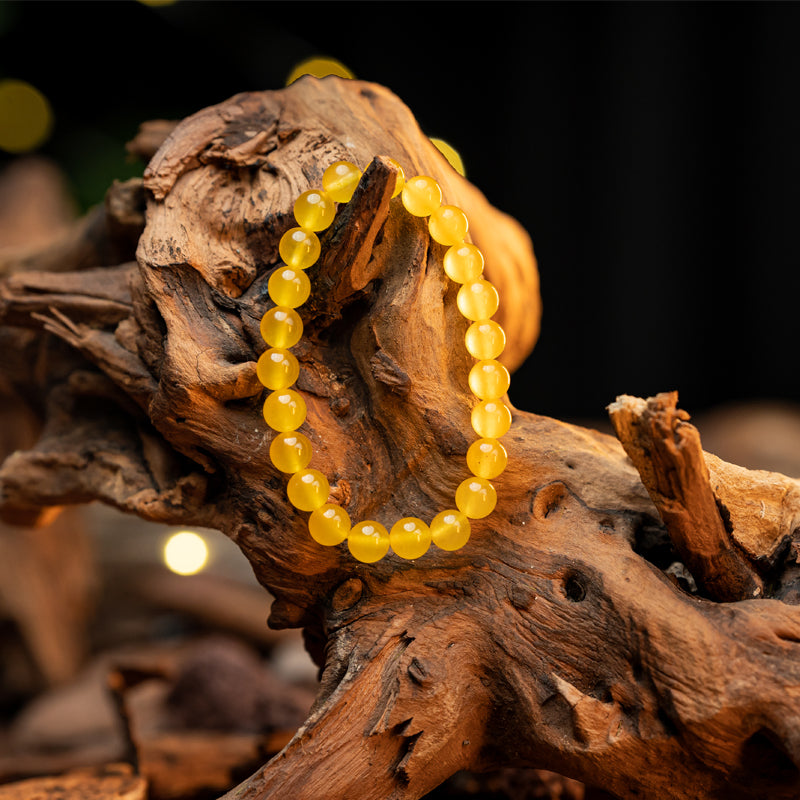 Classic Yellow Agate Bracelet