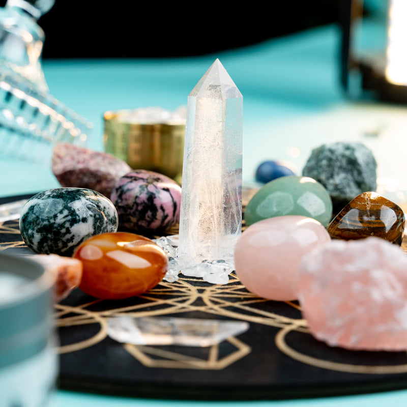 Empowering Taurus: A Guide to Creating a Crystal Grid for Stability and Growth